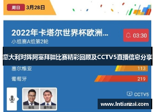 意大利对阵阿塞拜疆比赛精彩回顾及CCTV5直播信息分享